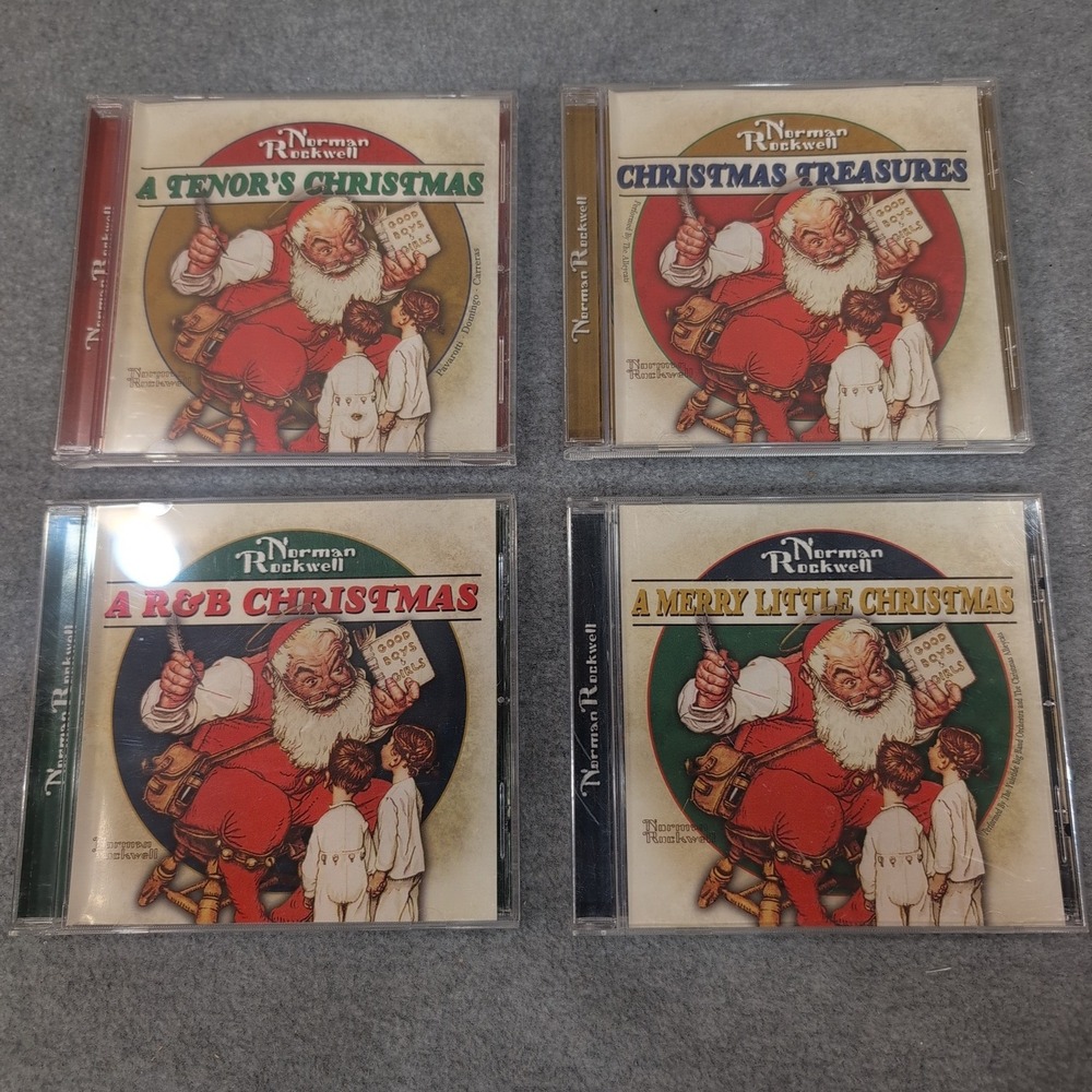 Norman‎ Rockwell Christmas Music CD Collection Lot 4 Albums Seasonal Holiday